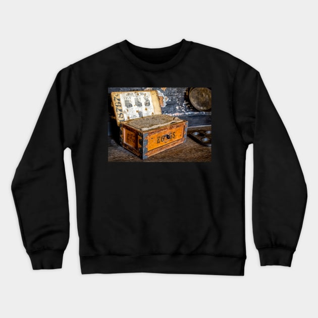 Dunham Massey - An old egg box Crewneck Sweatshirt by jasminewang